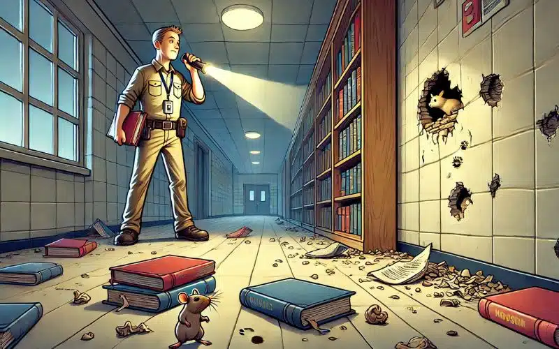 foto di topi in una scuola
